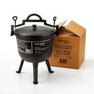 Казан похідний чавунний KRAFT&DELE KD4186 8 л чавунний казан для приготування на вулиці казан з кришкою KD-KD4186 фото