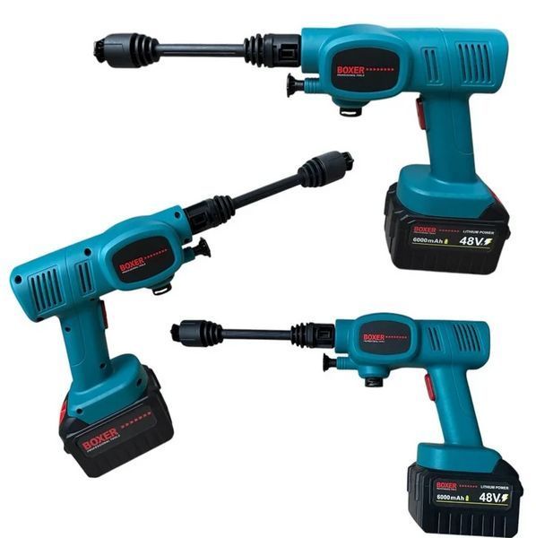 Портативная аккумуляторная мойка BOXER BX-7009 36В с 2 батареями для мойки авто под давлением BO-BX-7011 фото