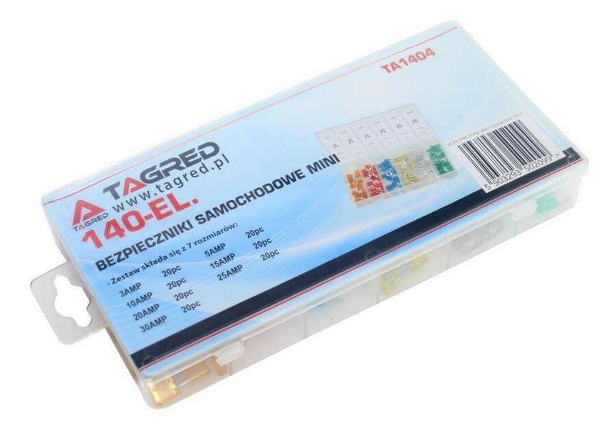 Комплект предохранителей Tagred TA1404 предохранители 3A-30A TG-TA1404 фото