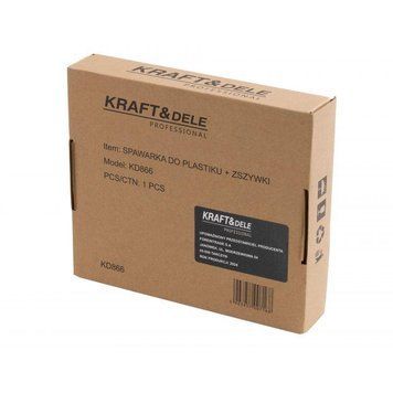 Набір для зварювання бампера 100 Вт Kraft&Dele KD866 паяльник для паяння пластикових бамперів KD-KD866 фото