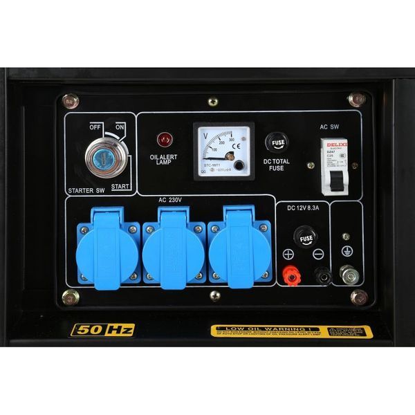 Дизельный генератор 6/6,5 кВт, 230 В, AVR від Kraft&Dele KD122 KD-KD122 фото