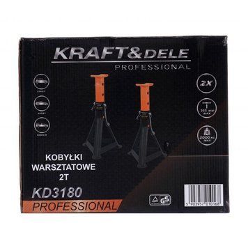 Подставки под автомобиль 2т, 265-365 мм Kraft&Dele KD3180 подставки под авто KD-KD3180 фото