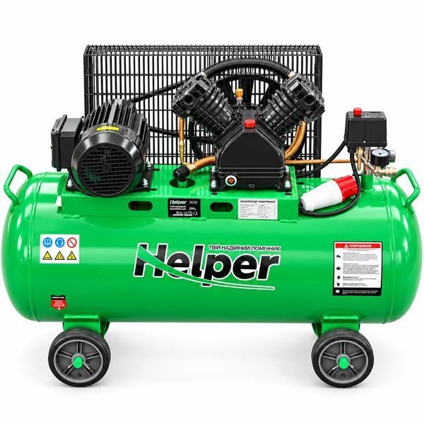 Масляний компресор Helper HP - 1358 4,3 кВт, 200 л, 380 В - Надійний вибір для майстерні, СТО та об'єкта HP - 1358 фото