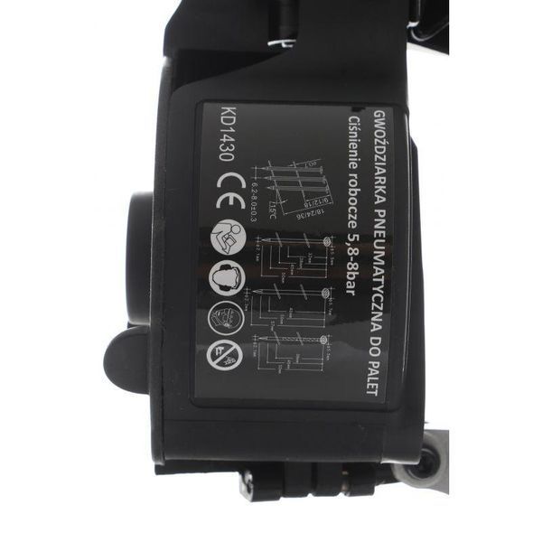 Пневматичний нейлер цвяхозабивач 120PSI Kraft&Dele KD1430 цвяхозабивач пневматичний KD-KD1430 фото