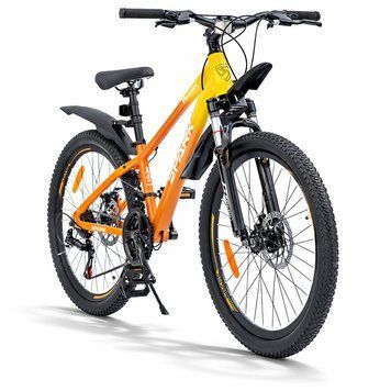 Легкий гірський велосипед помаранчевий SPARK PLEASURE 24" 12" 21 швидкість гірський велосипед для екстриму AM-222945 фото