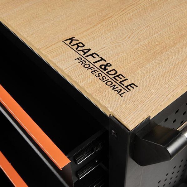 Металлический шкаф для инструментов Kraft&Dele KD106412 &mdash; инструментальная тумба с ящиками KD-KD1064 фото