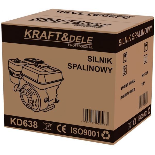 Двигатель внутреннего Kraft сгорания 7 л.с 19 мм &Dele бензиновый двигатель для техники мотор для бензотехники двигатели KD-KD638/19 фото