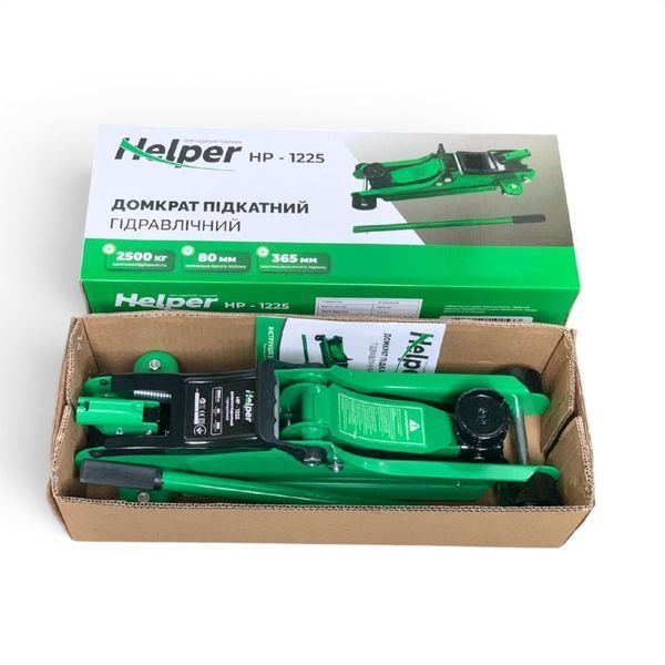 Домкрат гідравлічний для авто Helper HP - 1225 2,5 т 80&ndash;365 мм підкатний домкрат для шиномонтажу HP - 1225 фото