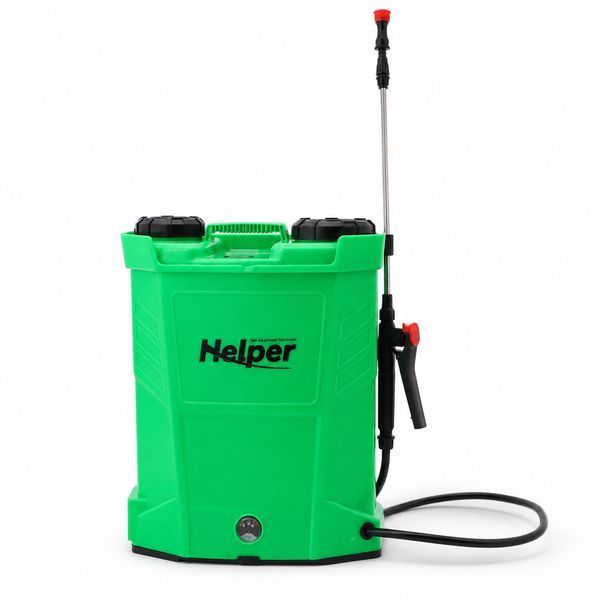 Обприскувач з акумулятором Helper HP - 1153 16 л 12V / 8 Ah оприскувач садовий акумуляторний ранцевий оприскувач HP - 1153 фото