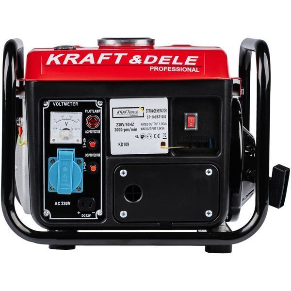 Бензиновий генератор Kraft&Dele KD109 2 кВт, для резервного живлення техніки KD-KD109 фото