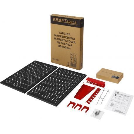 Металлическая доска Kraft Dele для инструментов 80x60СМ настенная панель для гаража и мастерской KD-KD11896 фото