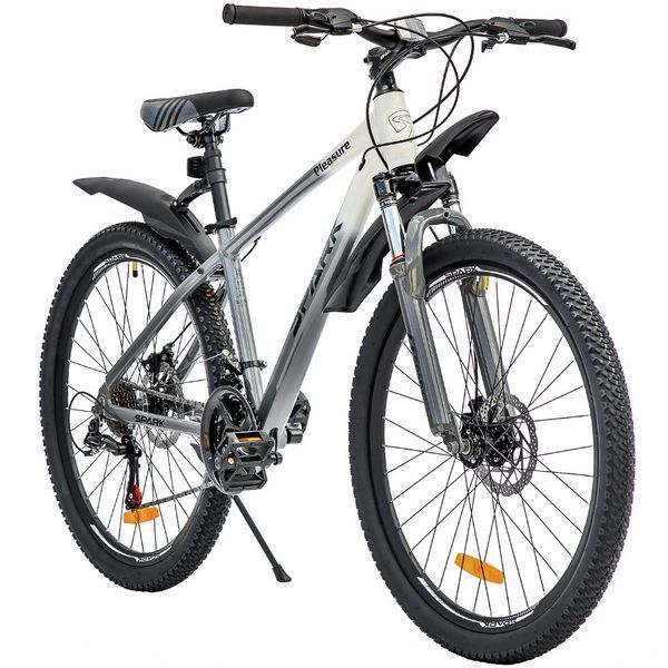 Велосипед для їзди по лісу білий SPARK PLEASURE 222950 26" 15" алюмінієва рама гірський велосипед для туризму AM-222950 фото