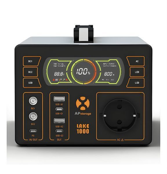 Зарядная станция для квартиры APstorage LAKE 1000 1051 Вт/ч 1000 Вт зарядная электростанция станция для зарядки приборов LAKE1000 фото
