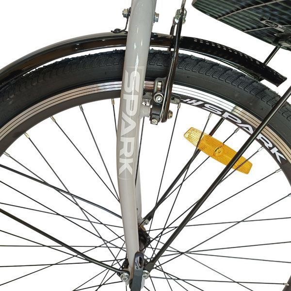 Велосипед для прогулок с багажником SPARK CITY LIRA колеса 26" стальная рама 17" велосипед с корзиной для продуктов AM-240038 фото