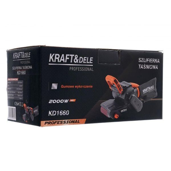 Стрічкові шліфмашини 2000 Вт Kraft&Dele KD1660 стрічкова шліфувальна машина KD-KD1660 фото