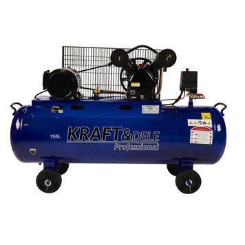 Компрессор масляный Kraft&Dele KD4060 &ndash; 150 л, 2 цилиндра, 660 л/мин, 3.8 кВт, 400В KD-KD4060 фото