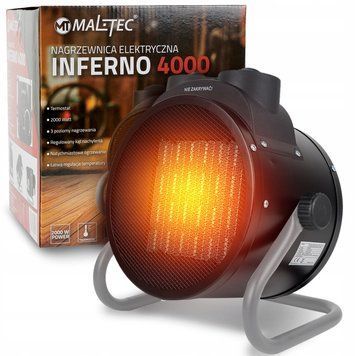 Керамічна теплова гармата Maltec 107958 2 кВт електричний керамічний обігрівач тепловентилятор побутовий GKA-34 фото
