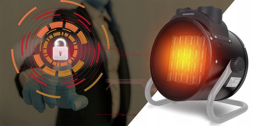 Керамическая тепловая пушка Maltec 107958 2 кВт электрический керамический обогреватель тепловентилятор бытовой GKA-34 фото