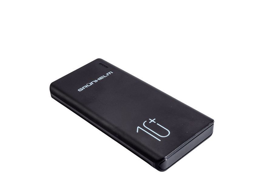 Мощный пауэрбанк с быстрой зарядкой Grunhelm GP-02AB, 10000 mAh надежный портативный аккумулятор BP-108763 фото