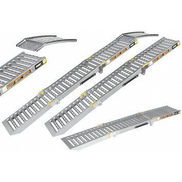 Складані сталеві пандуси SteelRamp 200 см 500 кг сталеві рампи наїзні складні GKA-16251 фото