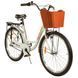 Велосипед с корзиной для покупок белый Spark Planet 3 Venera колеса 26" рама 17" городской велосипед с корзиной и багажником AM-203638 фото 3